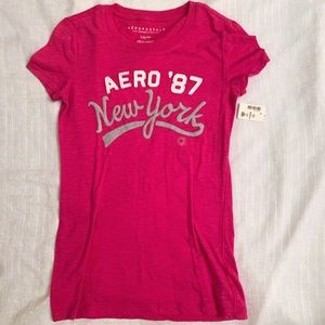 Hot Pink Aero ‘87 New York Aeropostale Shirt